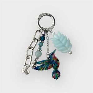 Multicolor Hummingbird Keychain